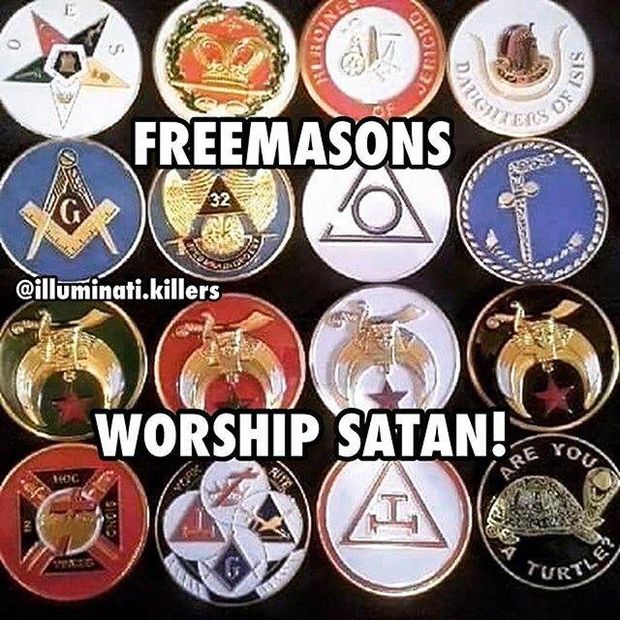 THESE SYMBOLS ARE REPRESENTATIVE OF ONLY SOME OF THE GROUPS WHO SECRETLY WORSHIP SATAN!