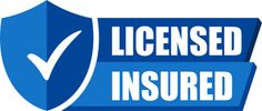 Logo showcasing business is licensed and insured