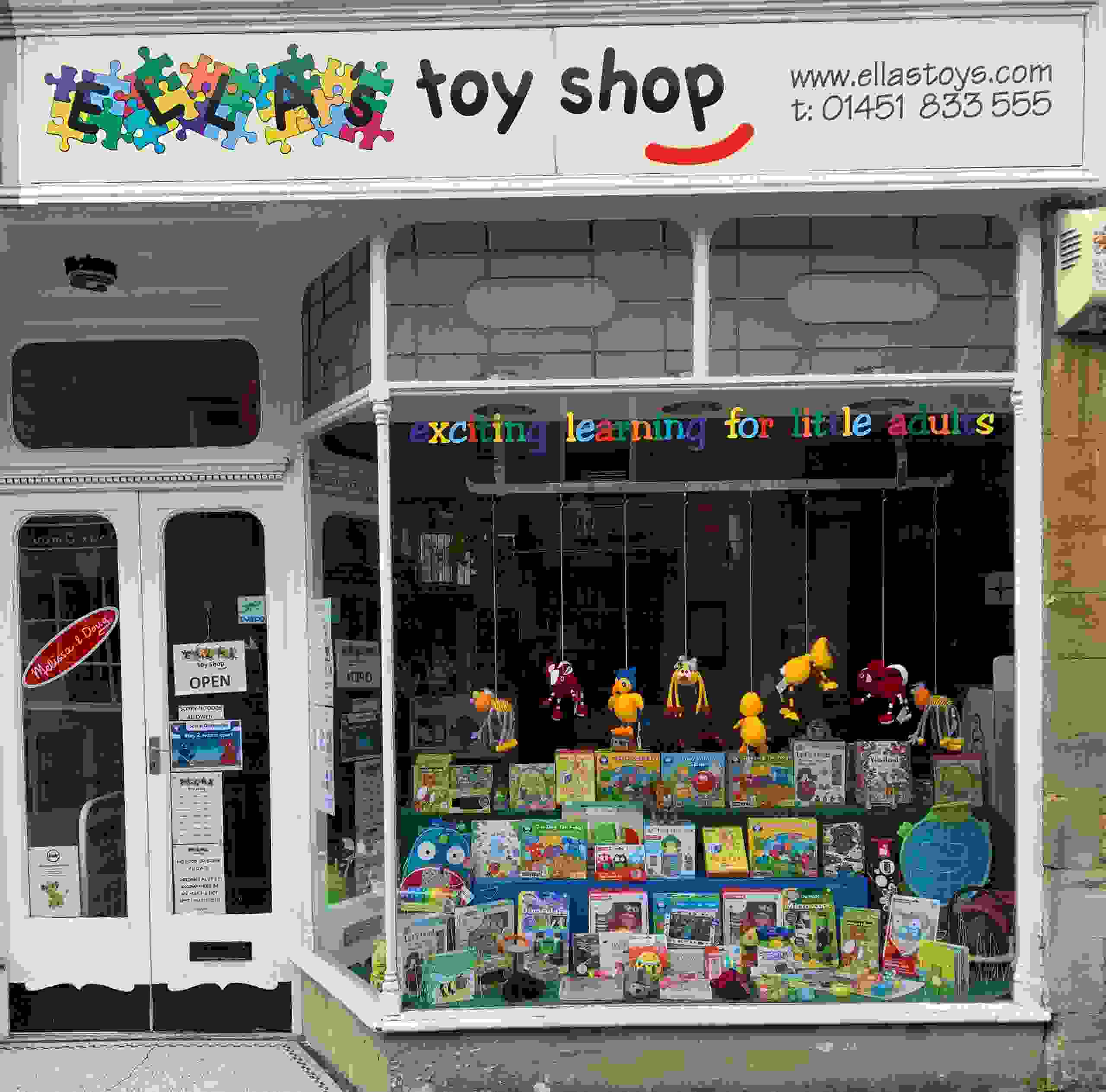 Ellas toy shop front