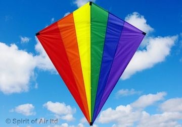 spirit of air single line kite giant diamond rainbow