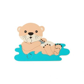 orange tree toys mini puzzle otter