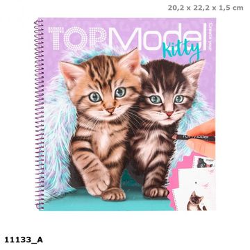 depesche top model kitty colouring book