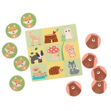 orange tree toys tic tac toe woodland game
