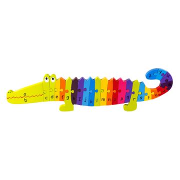 orange tree toys alphabet puzzle  crocodile