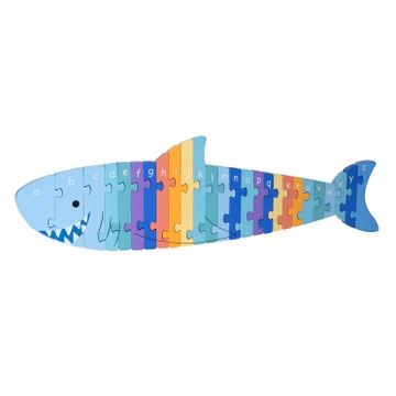 orange tree toys alphabet puzzle shark