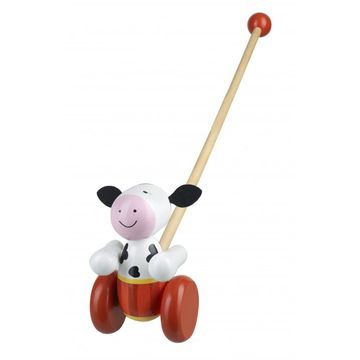 orange tree toys push along cow