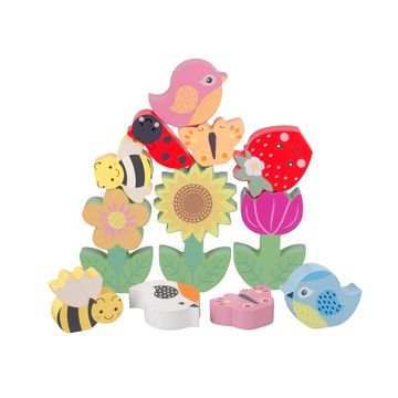 orange tree toys stacking spring garden