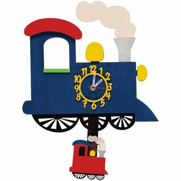 little timbers clock train blue