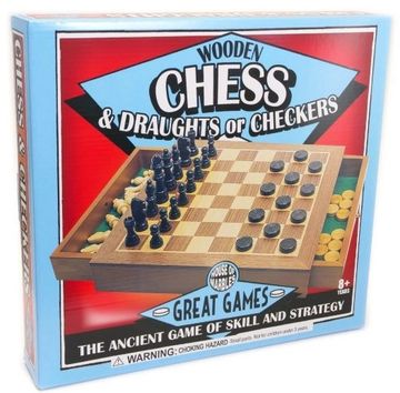house of marbles wooden chess and draughts