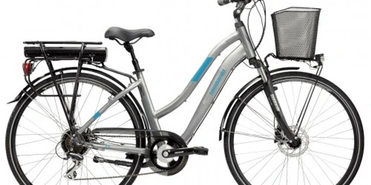 Lombardo Viterbo E-Bike 28" Donna Grey/Sky Blue