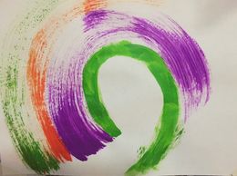 This is an image of my original paintings from the set of six that I did to start the process and th