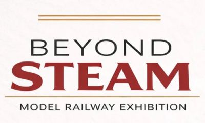 Logo for Beyond Steam model railway exhibition.