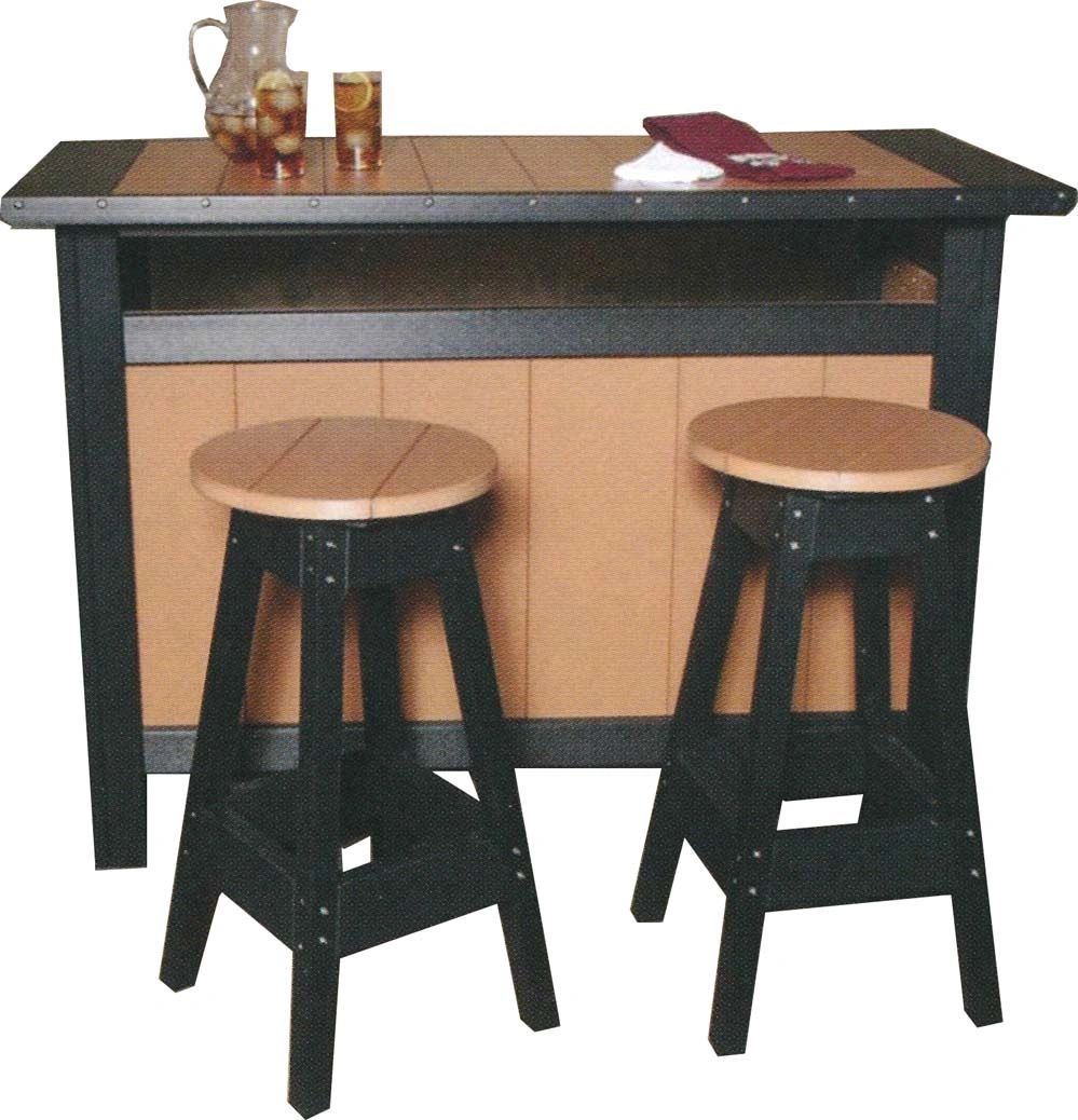 Three Bar Set (Bar and 2 stools).