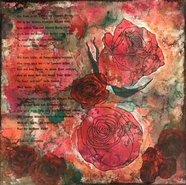 A Rose is a Rose is a Rose
Acrylcollage
Masse: Leinwand 50 x 50cm
übermalt ;-)
ARTretokost