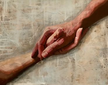 "Hand in Hand"
Machart: Acrylcollage
Masse: Leinwand  50 x 40m
Preis: 360.-
ARTretokost