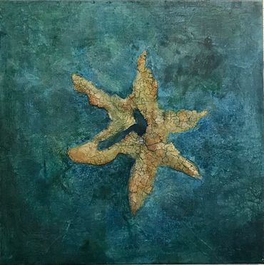 "Star in the Sea"
Machart: Acrylcollage
Masse: Leinwand 50 x 50cm
Preis: Fr. 400.-