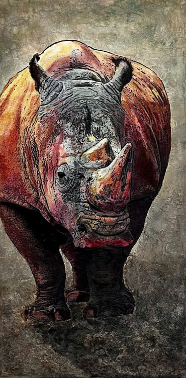 Rhino - Nashorn
Machart: Mixedmedia
Masse: Leinwand 50 x 100cm x 5cm
Preis: Fr. 750.-
ARTretokost