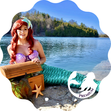 The Little Mermaid real life swimming mermaid princess party near rochester syracuse kids birthday