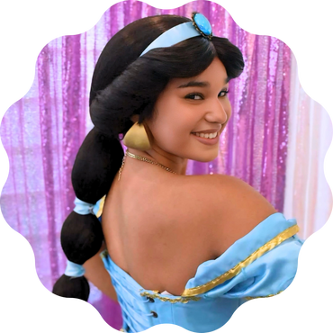 Rent Disney princess Jasmine Aladdin for hire near rochester syracuse birthday party theme