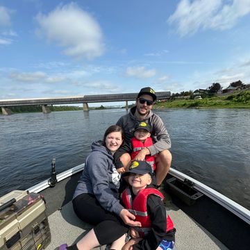 Enjoying the summer sun with some family