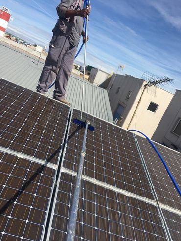 limpieza paneles solares