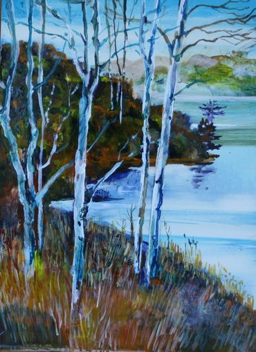 "Sibley Park, Early Ice"
Acrylic on panel, 10X12, 2017