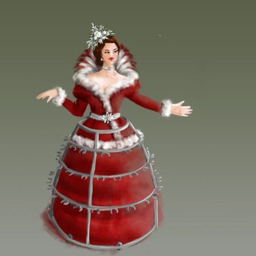 Chicago costume designer Janice Pytel's concept sketches for Strolling Bubbly, LLC