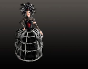 Chicago costume designer Janice Pytel's concept sketches for Strolling Bubbly, LLC