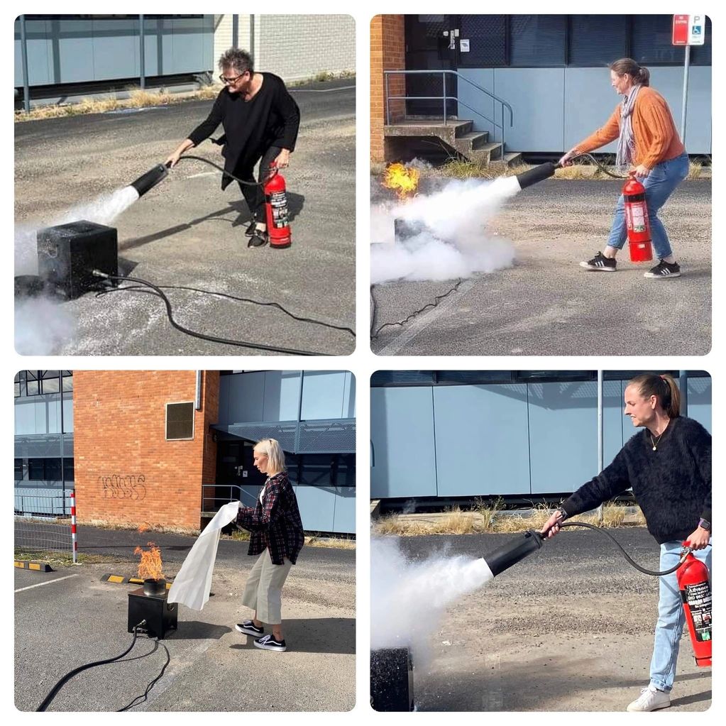 Fire Extinguisher and Fire Blanket use