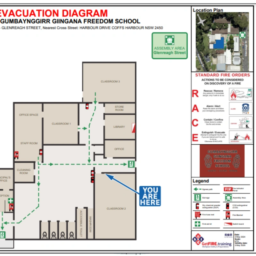 UNDERSTAND THE LAYOUT, EVAC POINTS AND WHERE TO FIND THE FIRST ATTACK FIREFIGHTING EQUIPMENT
