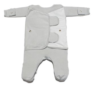 Onesie Swaddle flaps store for when you are not ready to swaddle your infant or baby.