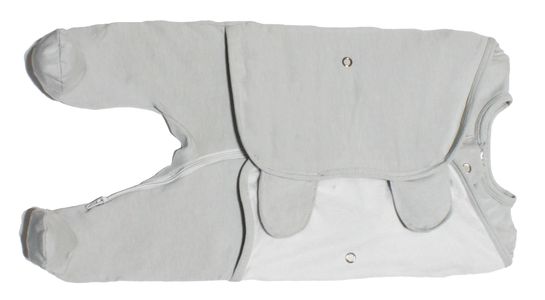 Onesie Swaddle will keep your infant sleeping soundly. The quickest way to swaddle a baby.