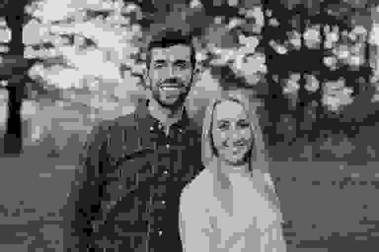 Picture of Dr. Keegan and hygienist Abby at bohn dental in Hudsonville, MI.