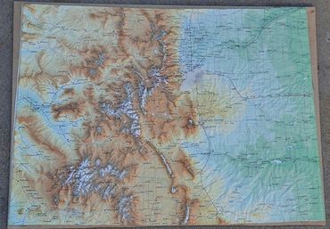 STEP 5 - A relief map of Colorado.