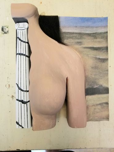 The nearly finished torso with column in place.