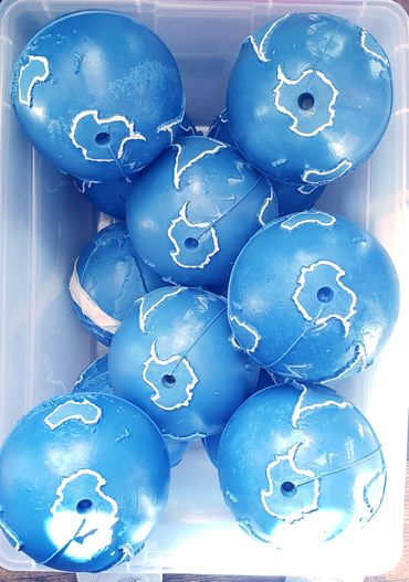 All twelve globes ready for delivery.