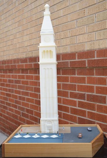 May D&F Clocktower model and base.