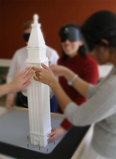 An early version of the Clocktower model being tested by students.