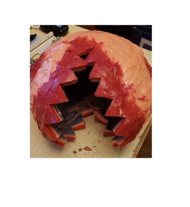 Inner soft mold with alignable opening.