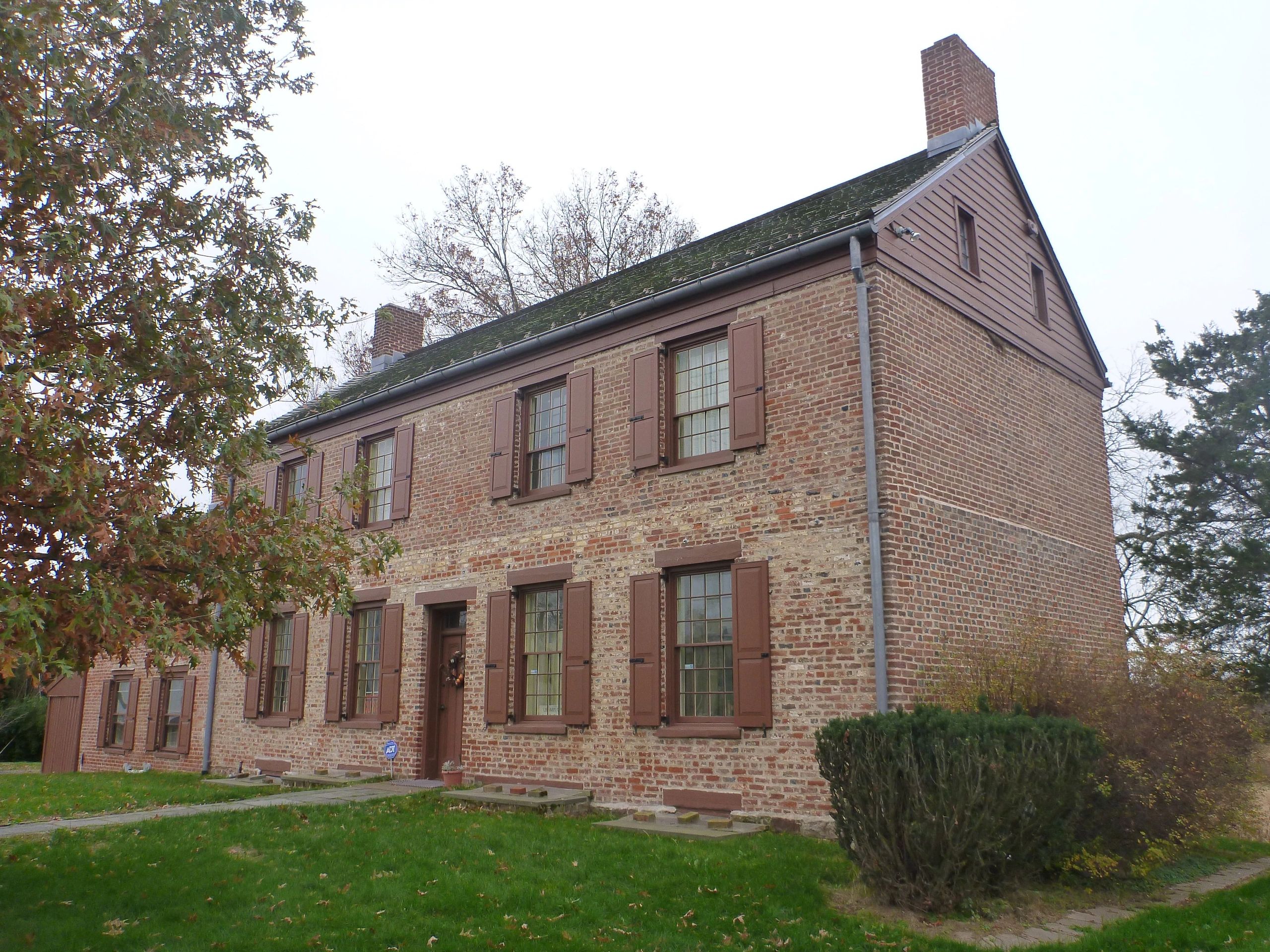 View of Van Veghten House facing North. This used to be the back of the house.