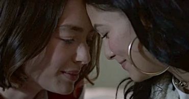 Girls about to kiss