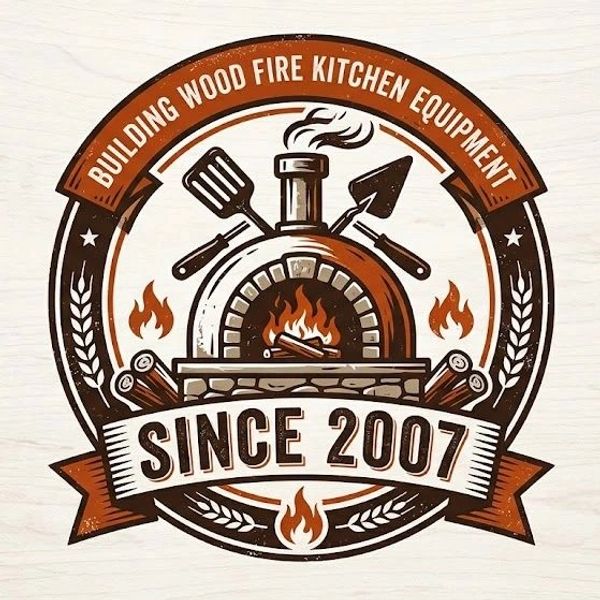 Wood fire kitchen equipment logo since 2007.