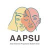 Logo of AAPSU showing two overlapping faces in yellow and red.