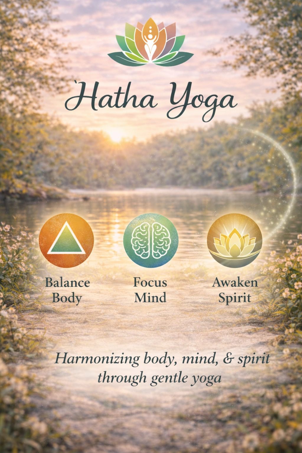 Hatha Yoga balances body, mind, and spirit with gentle practice.