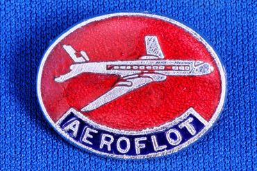 Aeroflot Enamel Badge by Squire