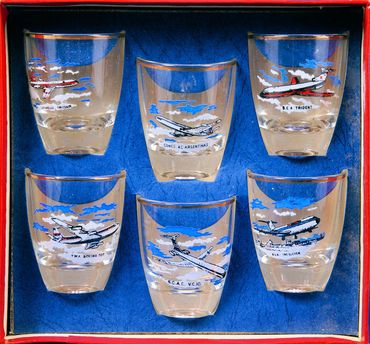 Airways - Six Jet Airline Glasses Squire