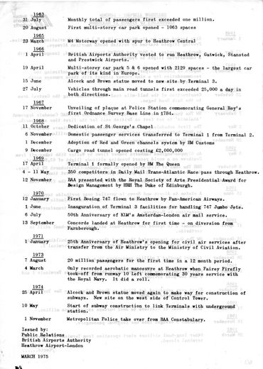 BAA Heathrow Information Sheet B/4