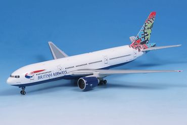Boeing 777-200 British Airways G-VIIK "Animals and Trees" Gemini Jets 400
