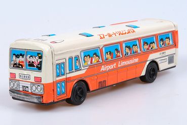 Bus Airport Japan Tin Plate Takatoku