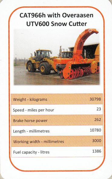 CAT955h with Overaasen UTV600 Snow Cutter
